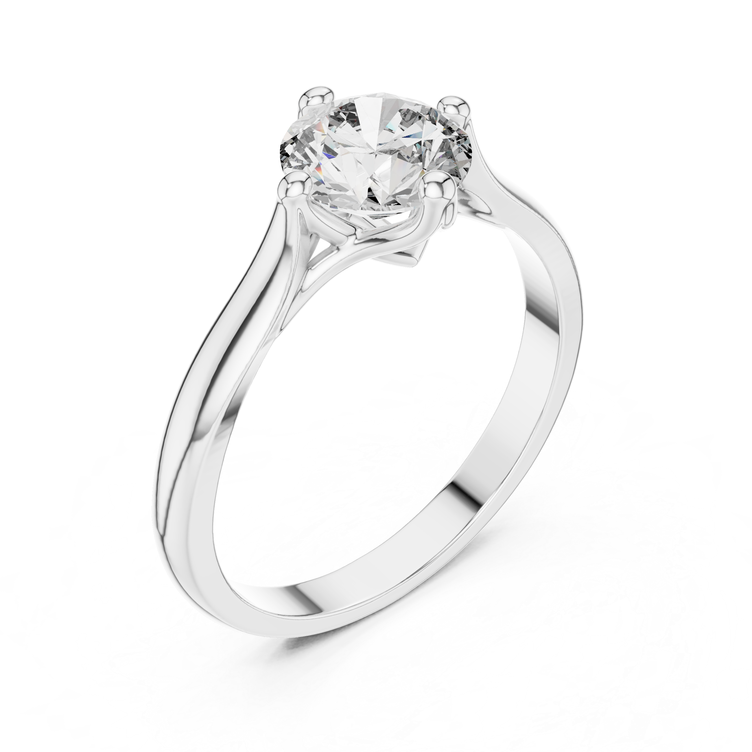 Eternal Sparkle: Round Cut Lab-Grown Diamond Solitaire