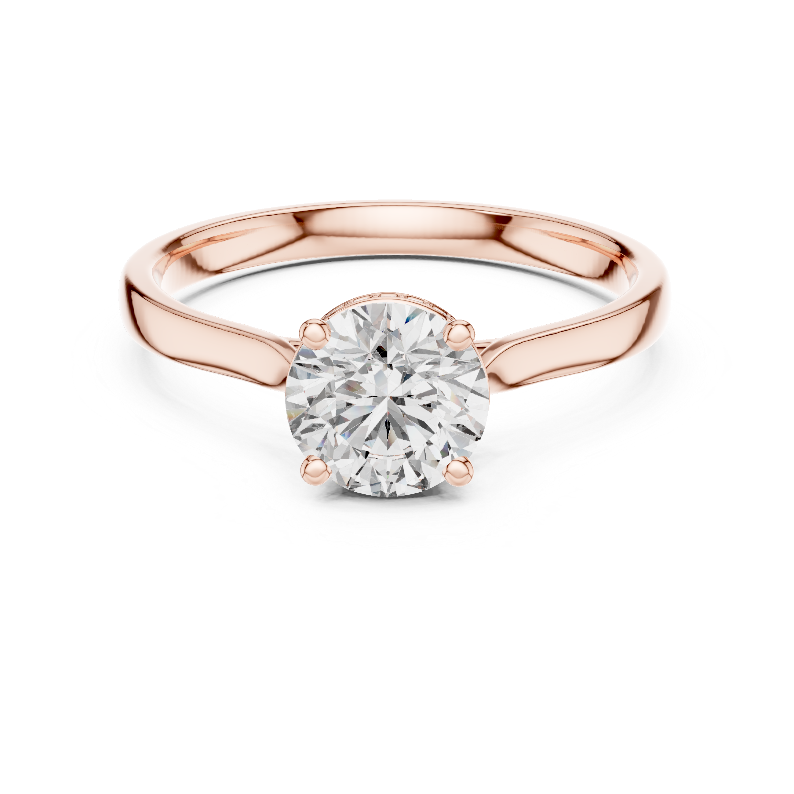 Round Brilliant Cut Lab-Grown Diamond Solitaire Ring