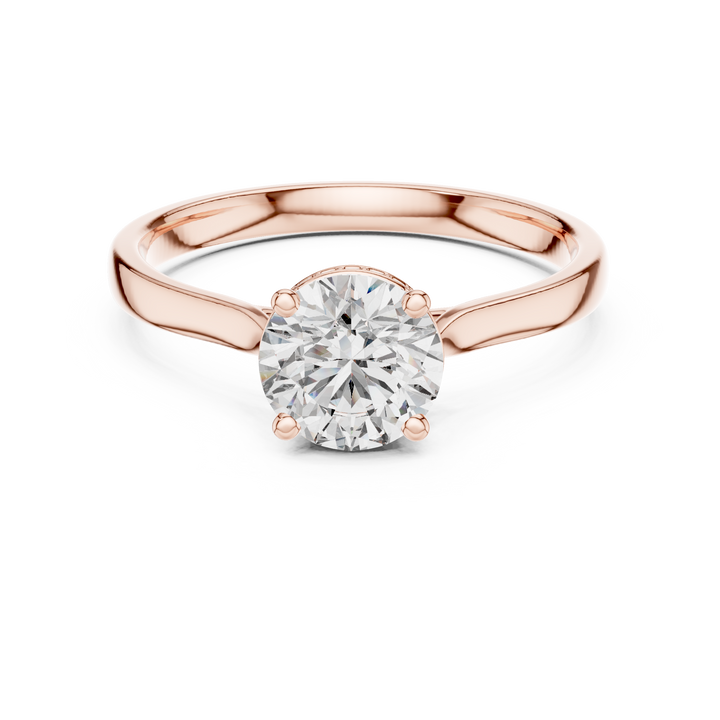 Round Brilliant Cut Lab-Grown Diamond Solitaire Ring