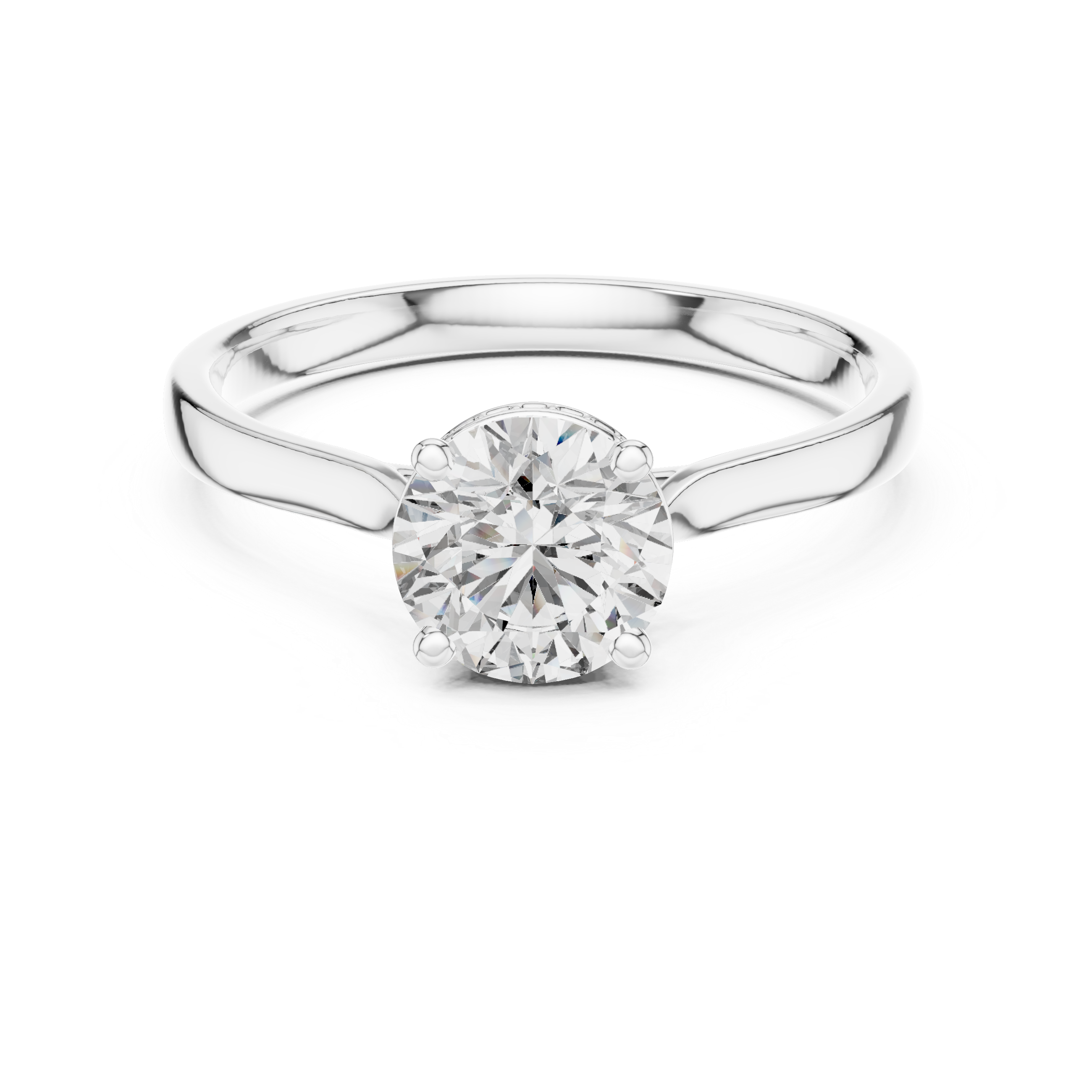 Round Brilliant Cut Lab-Grown Diamond Solitaire Ring