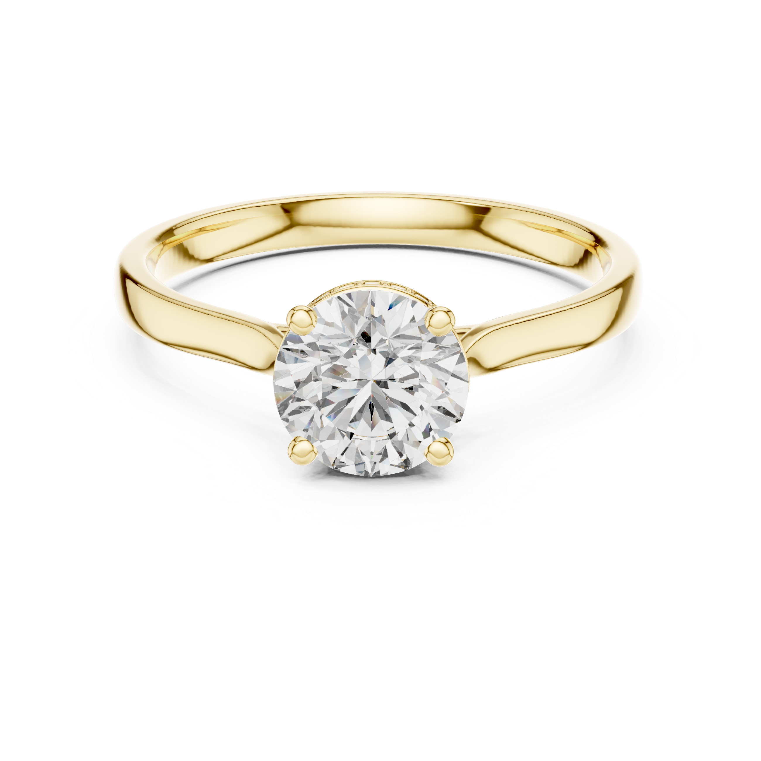 Round Brilliant Cut Lab-Grown Diamond Solitaire Ring