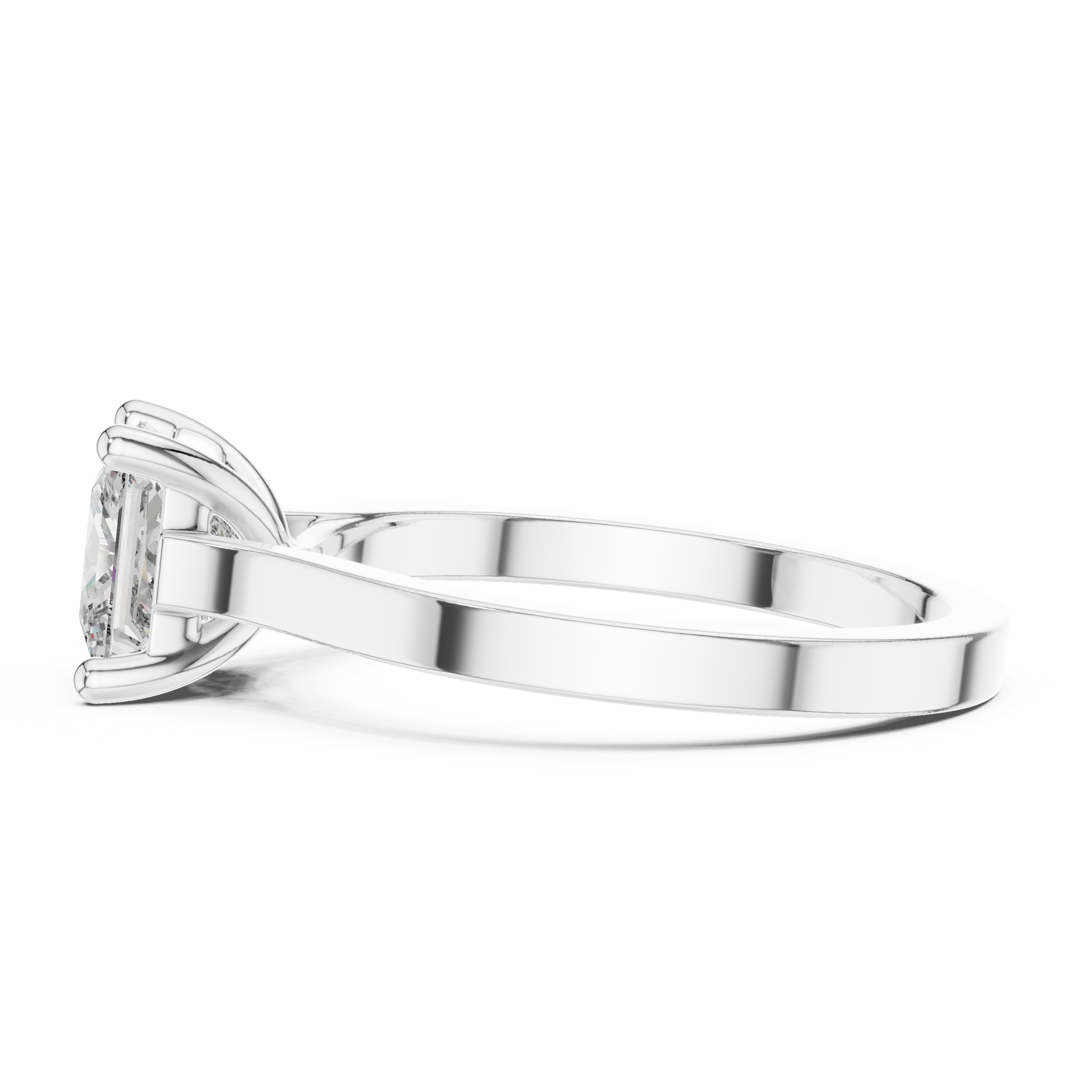 Ethical Elegance Princess Cut Lab-Grown Diamond Ring – 925 Sterling Silver
