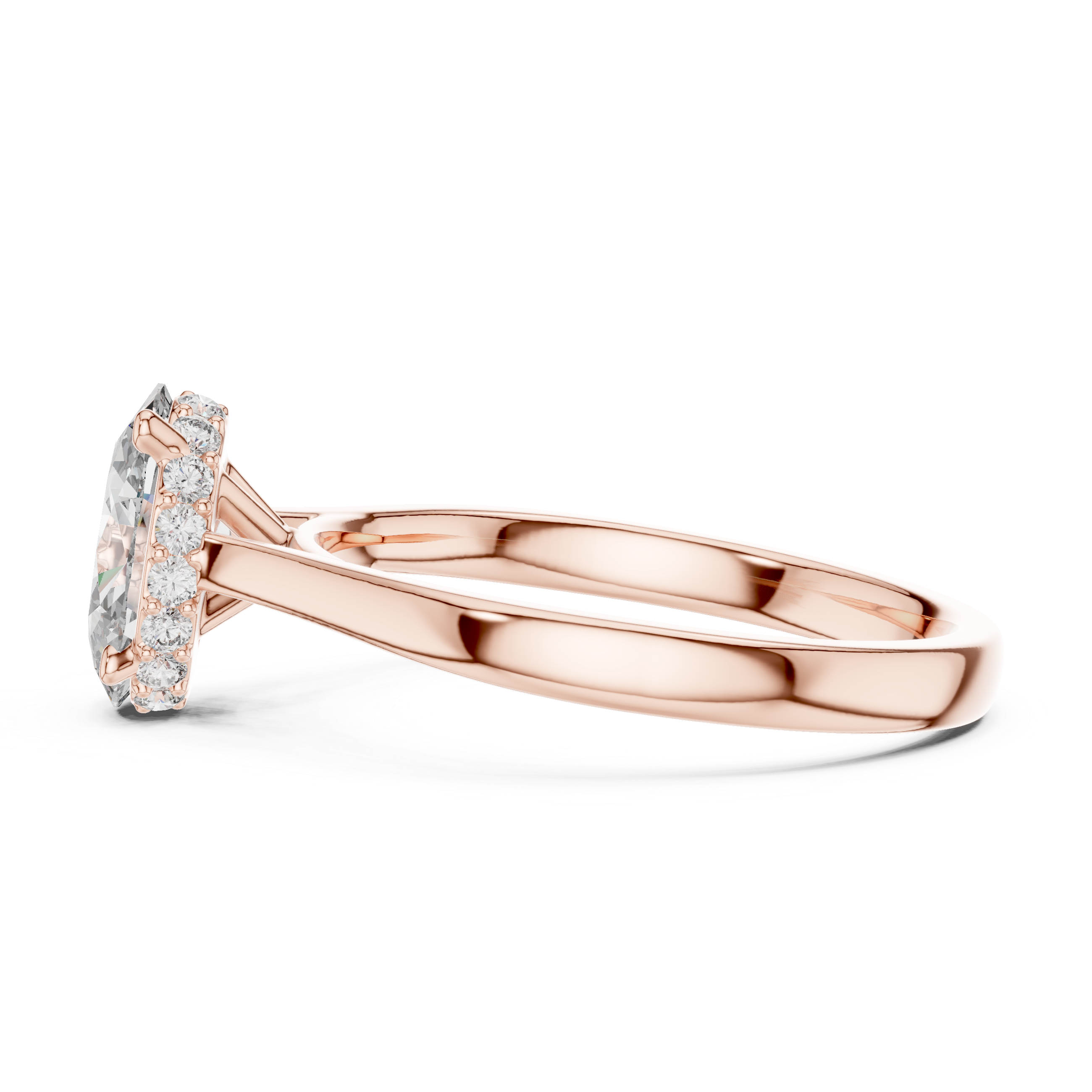 Oval Lab Diamond Engagement Ring | 925 Sterling Silver