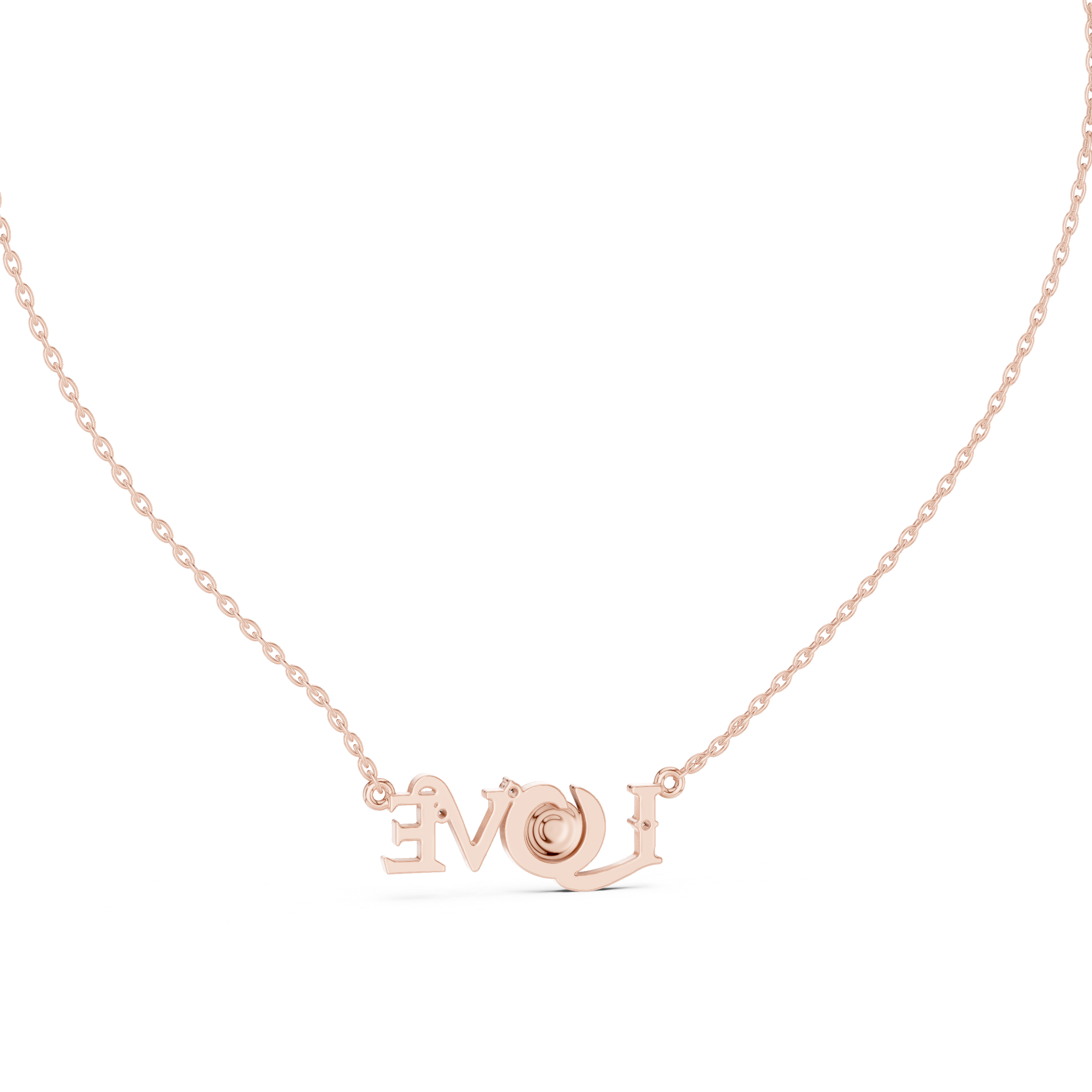 Lab-Grown Diamond "LOVE" Evil Eye Pendant in Sterling Silver