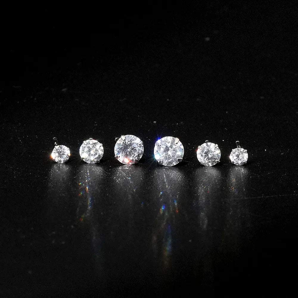 Round Diamond 6 earings