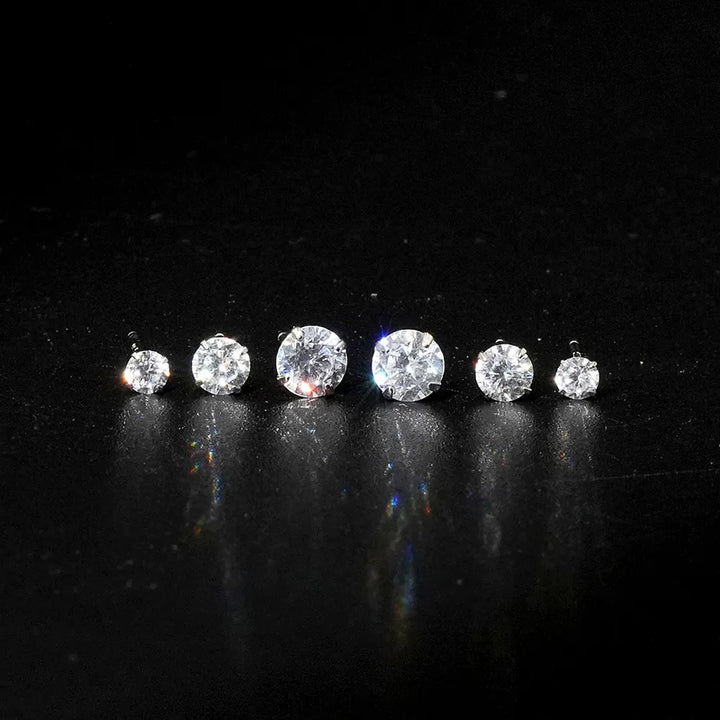 Round Diamond 6 earings