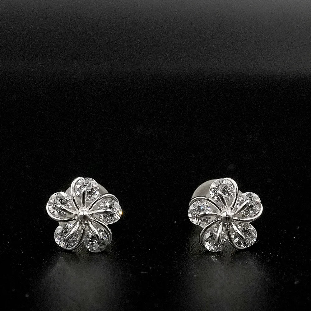 Round Flower Earings