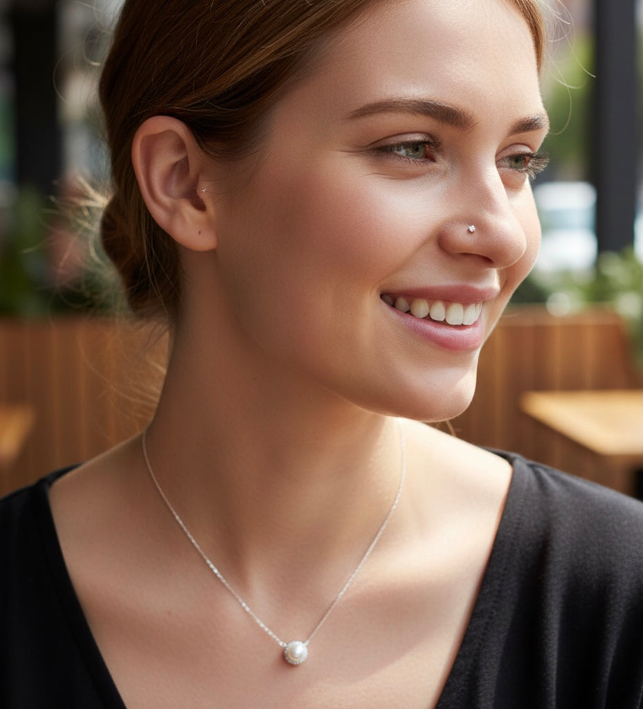 Moti Diamond Necklace