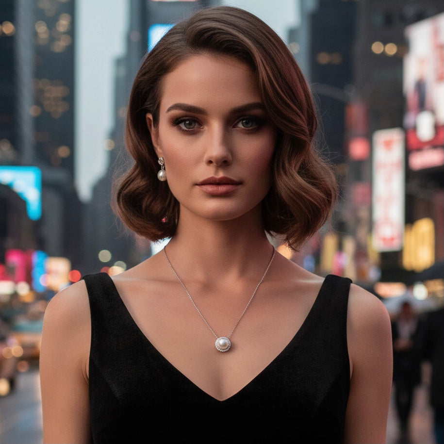 Moti Diamond Necklace