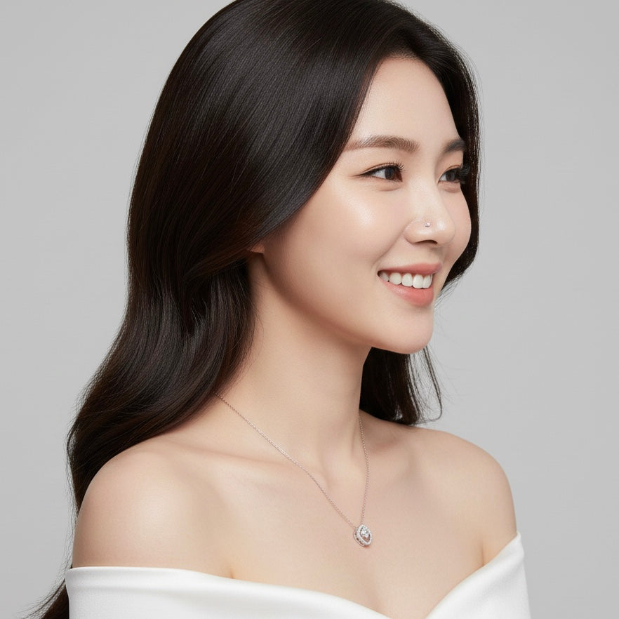 Cushion Diamond Necklace