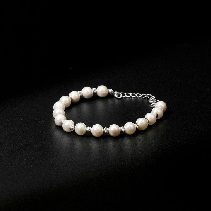 Moti Diamond Silver Bracelet