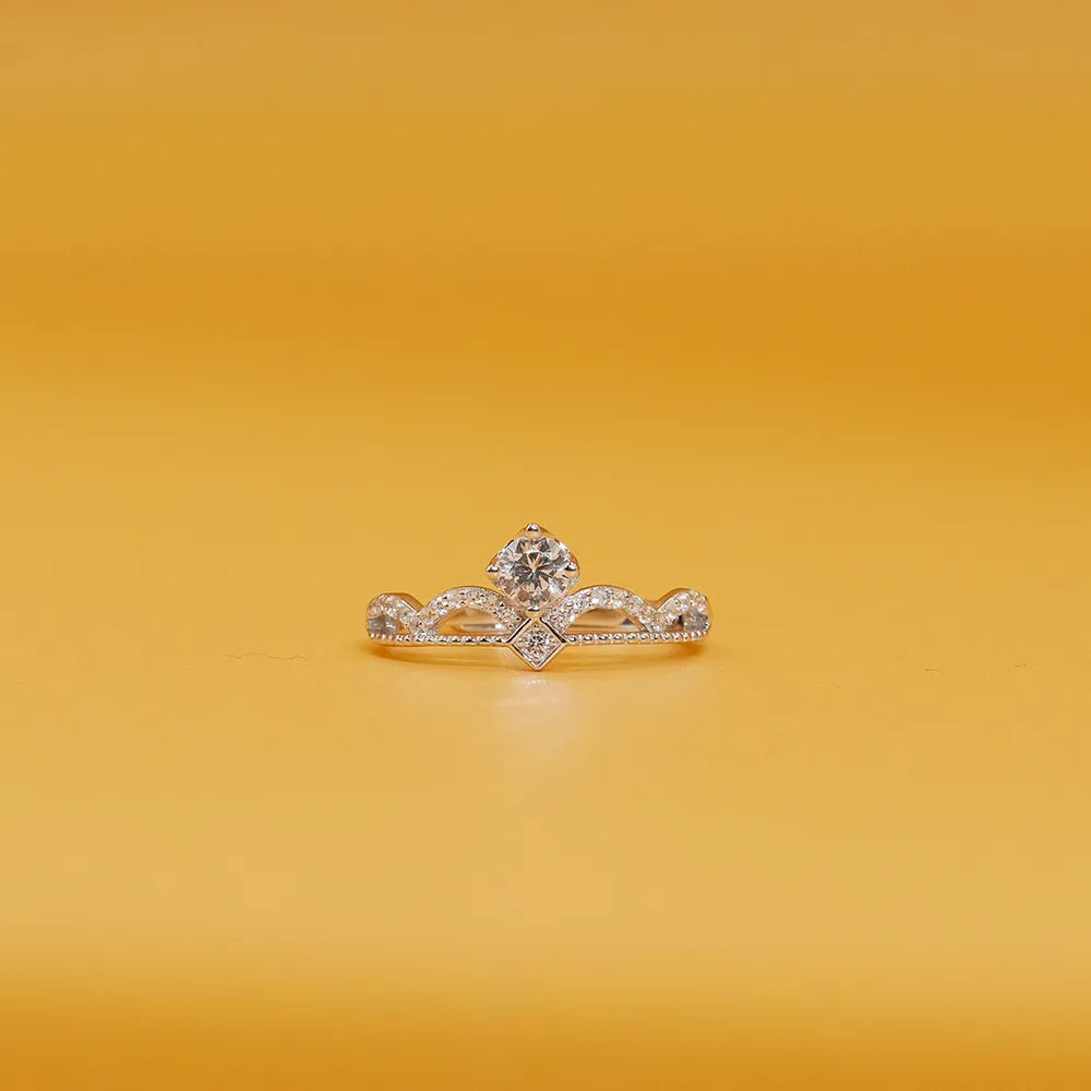 Anushka Sharma Silver Studded Rose Ring