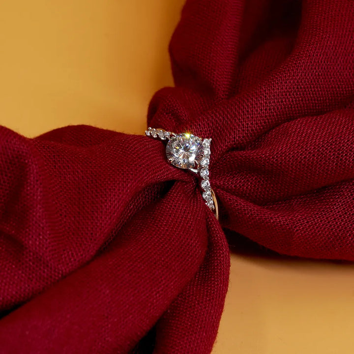 Silver Zircon Vintage Ring