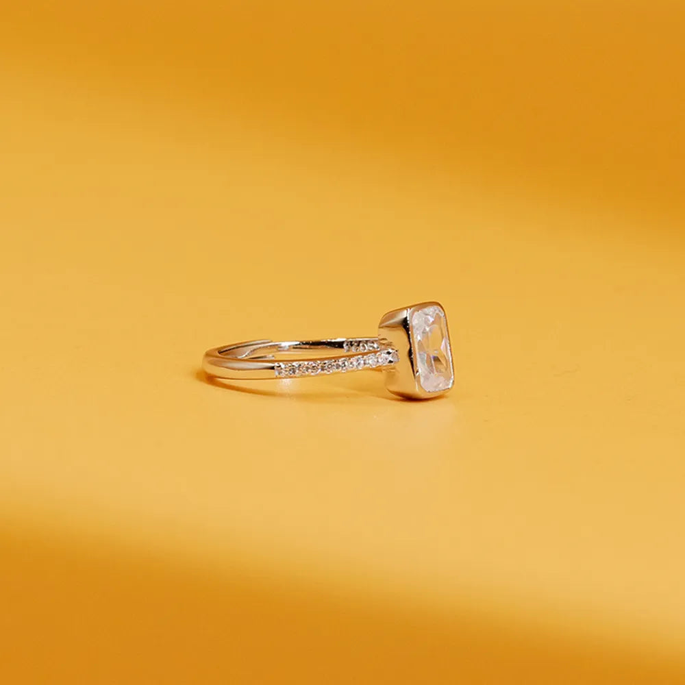 Silver Classic Solitaire Ring