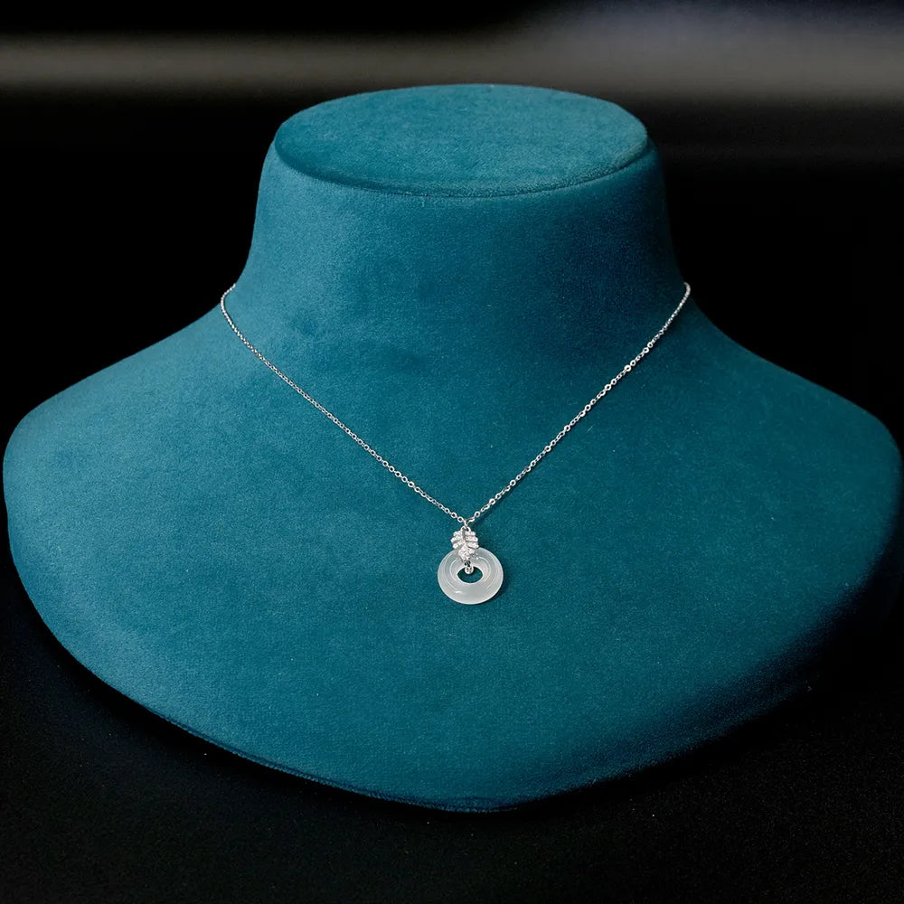 Young & Forever Blue diamond silverHandcrafted Necklace