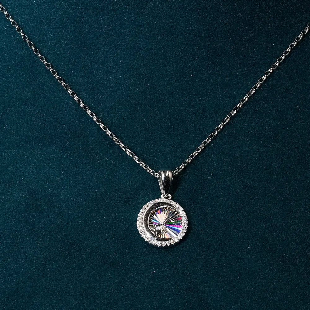 Cubic Zirconia Studded Pendant - Pendant for Women