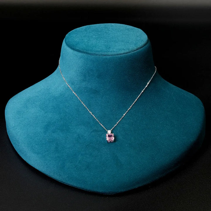 Attract Square Pendant Necklace Cz White 1 One Size