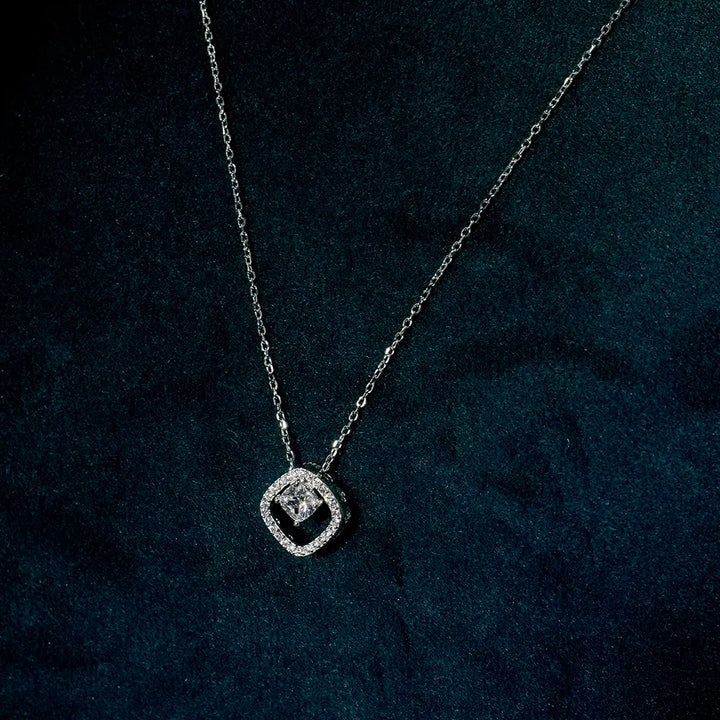 Cushion Diamond Necklace