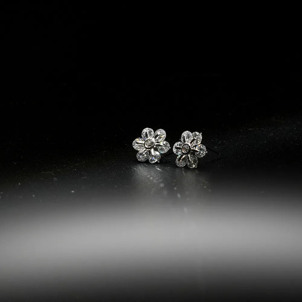 Round Flower Earings