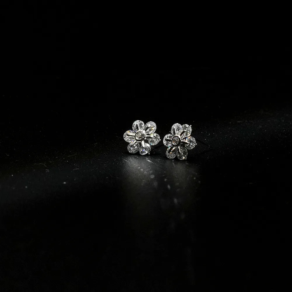 Round Flower Earings