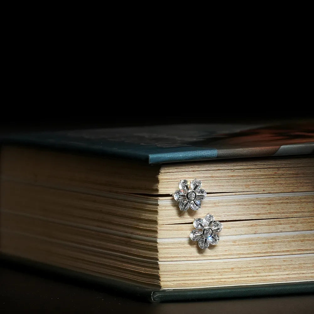 Round Flower Earings