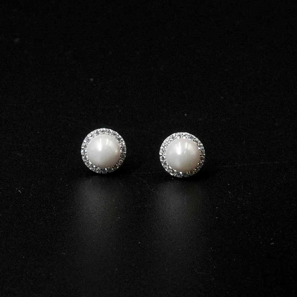 Moti Round Earings