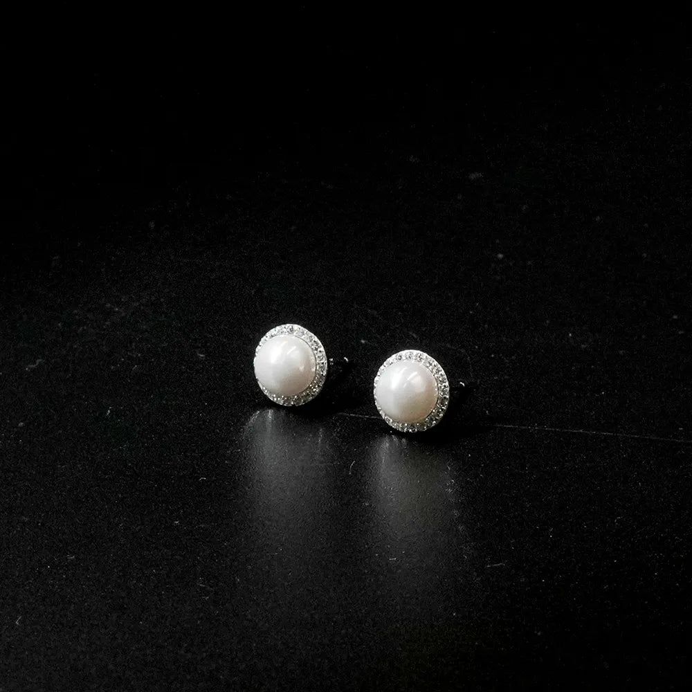 Moti Round Earings