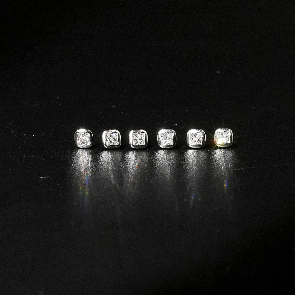 Pairs Of 3 Princess Shape Earings