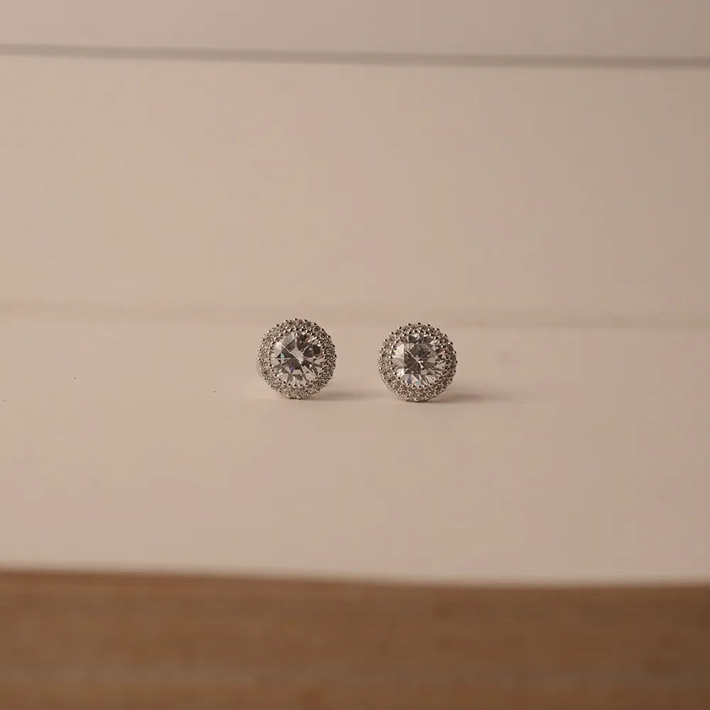 Round Diamond Earing