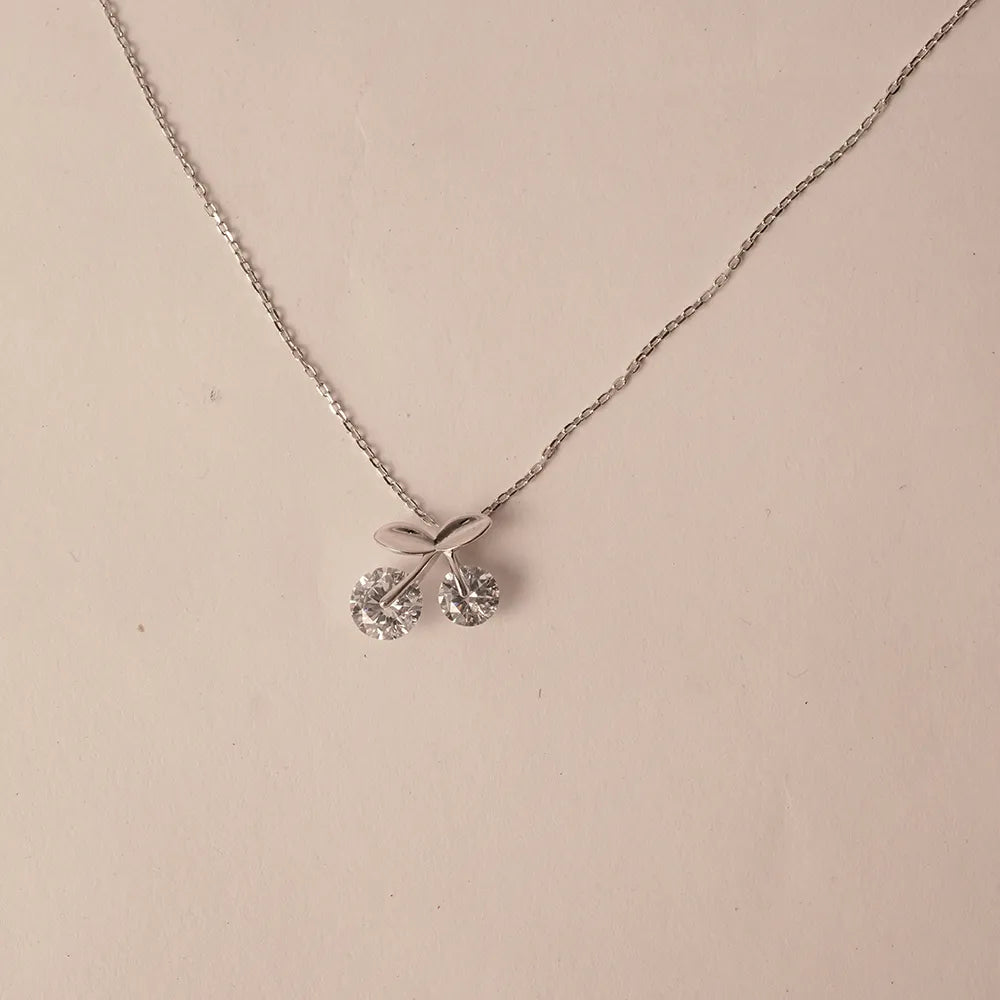 Double Round Diamond Necklace