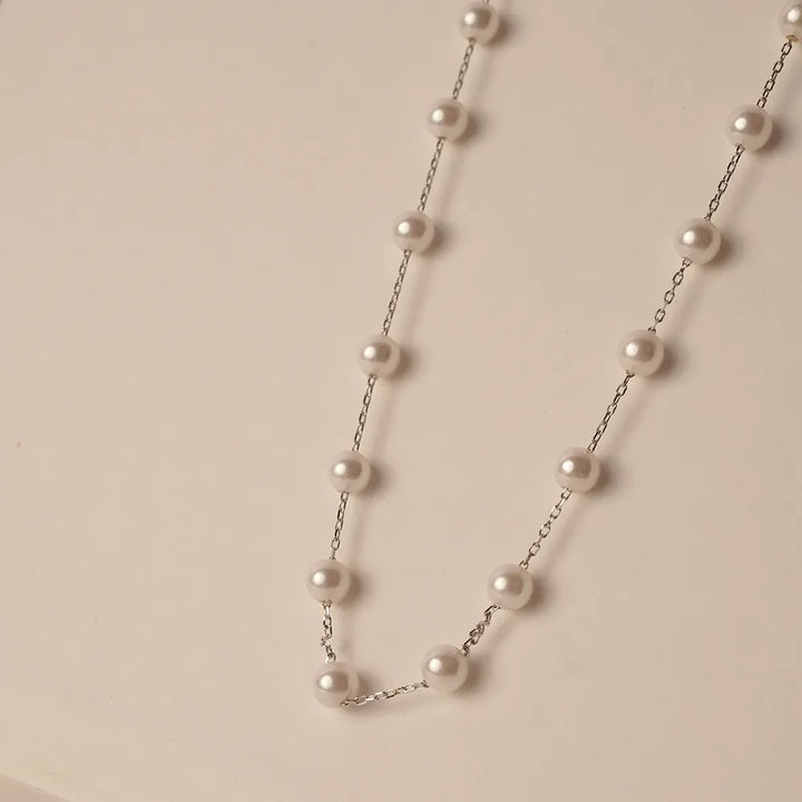 Moti Silver Necklace