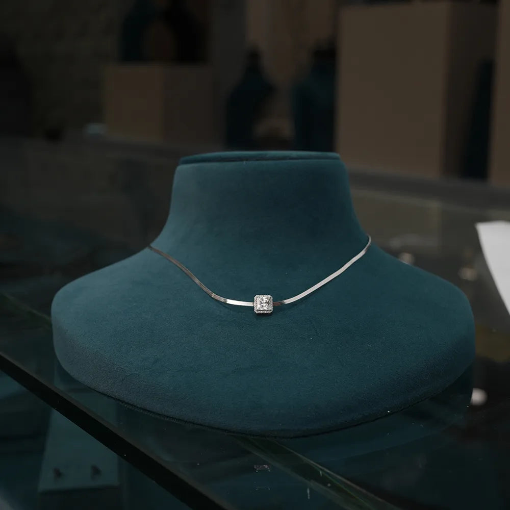 Princess Diamond Pendant