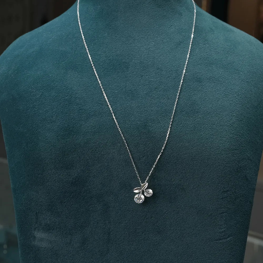 Double Round Diamond Necklace