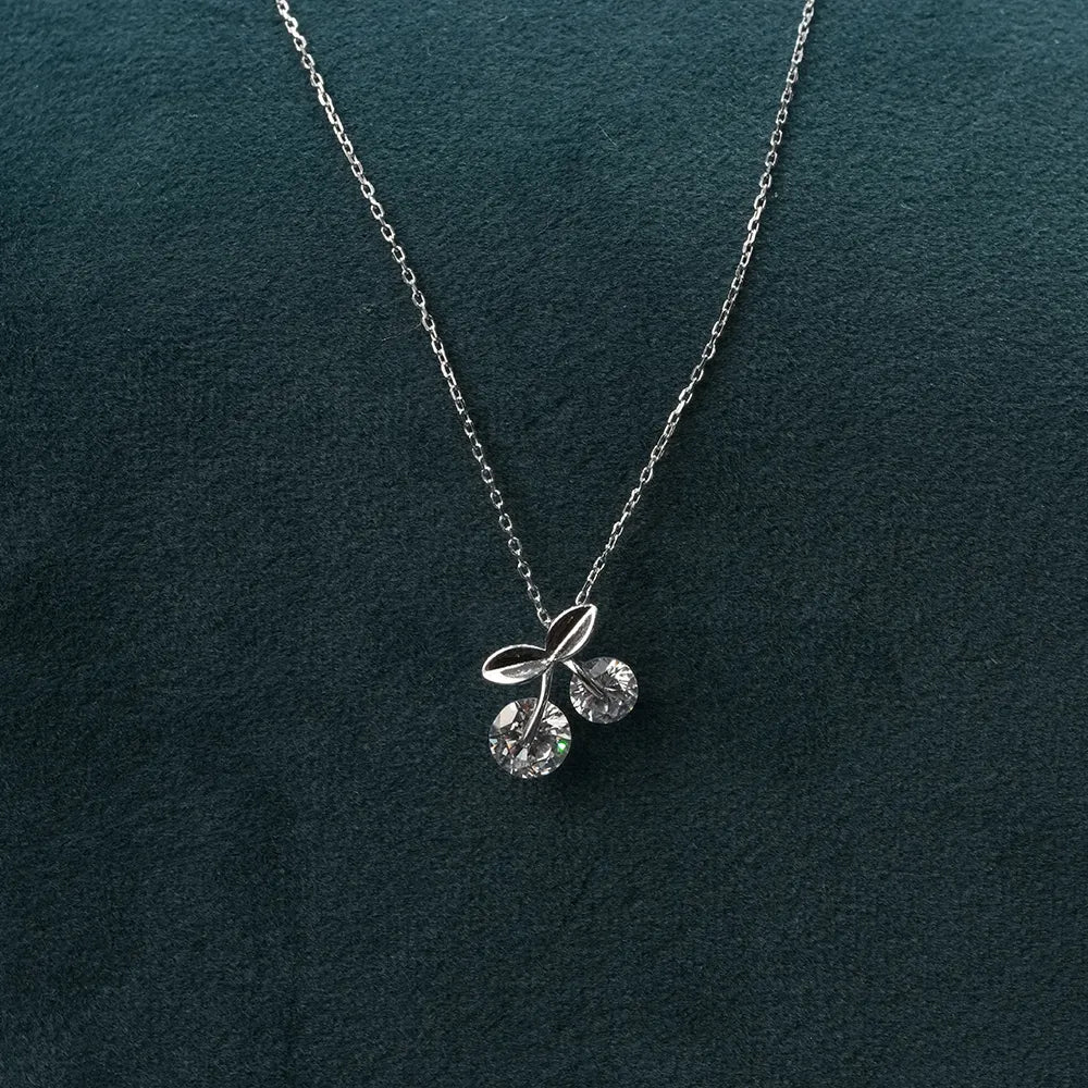 Double Round Diamond Necklace