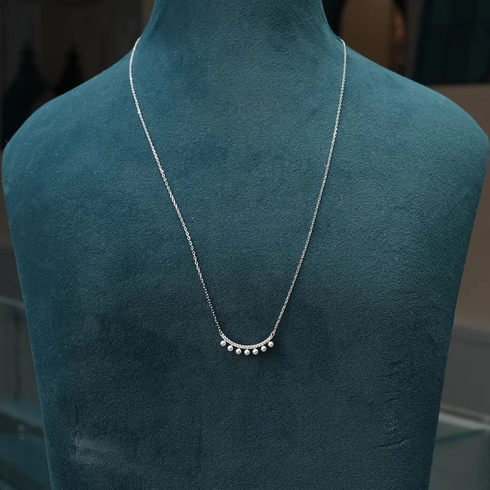 Moti Diamond Raw Necklace