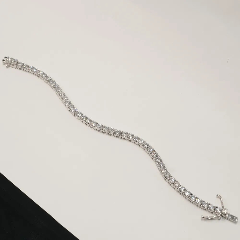 Oval Diamond Tennis Bracelet