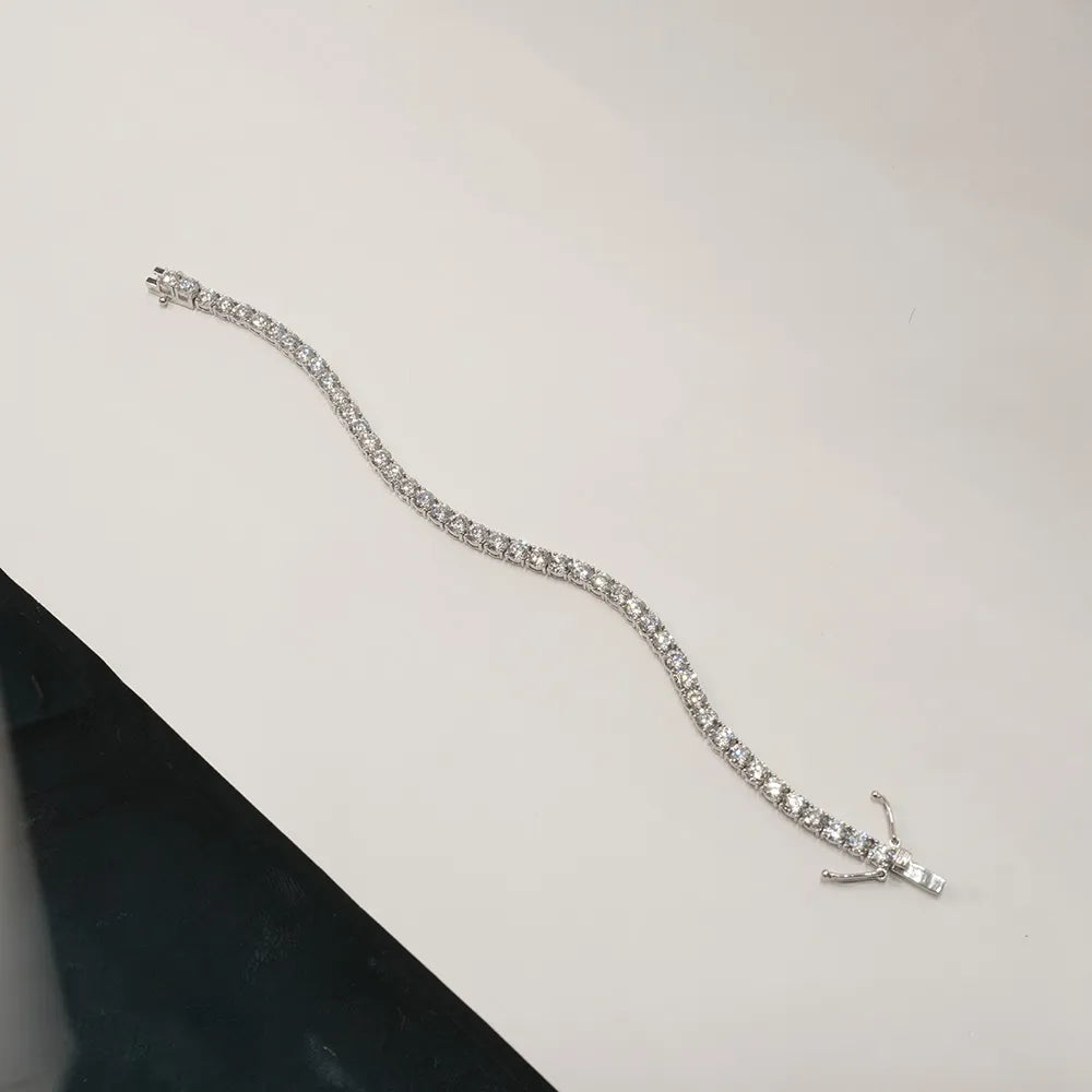 Oval Diamond Tennis Bracelet