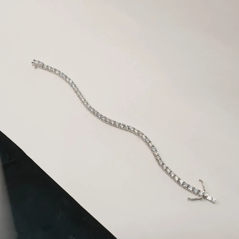 Oval Diamond Tennis Bracelet