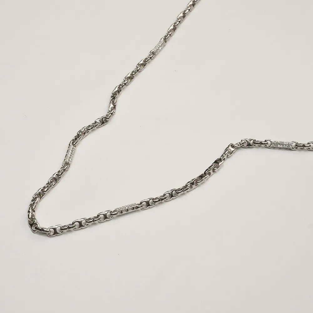 Mens Designer Linked silver Chain JL PT CH 824