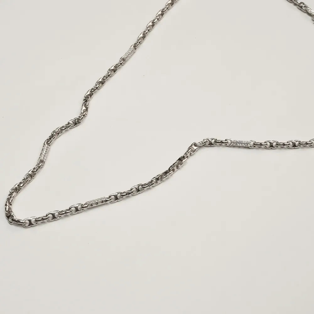 Mens Designer Linked silver Chain JL PT CH 824