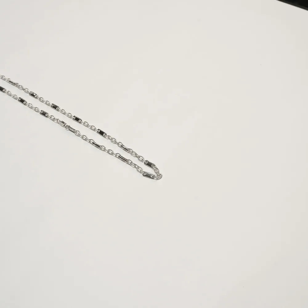Solid silver chain with Lobster Clasp Closure