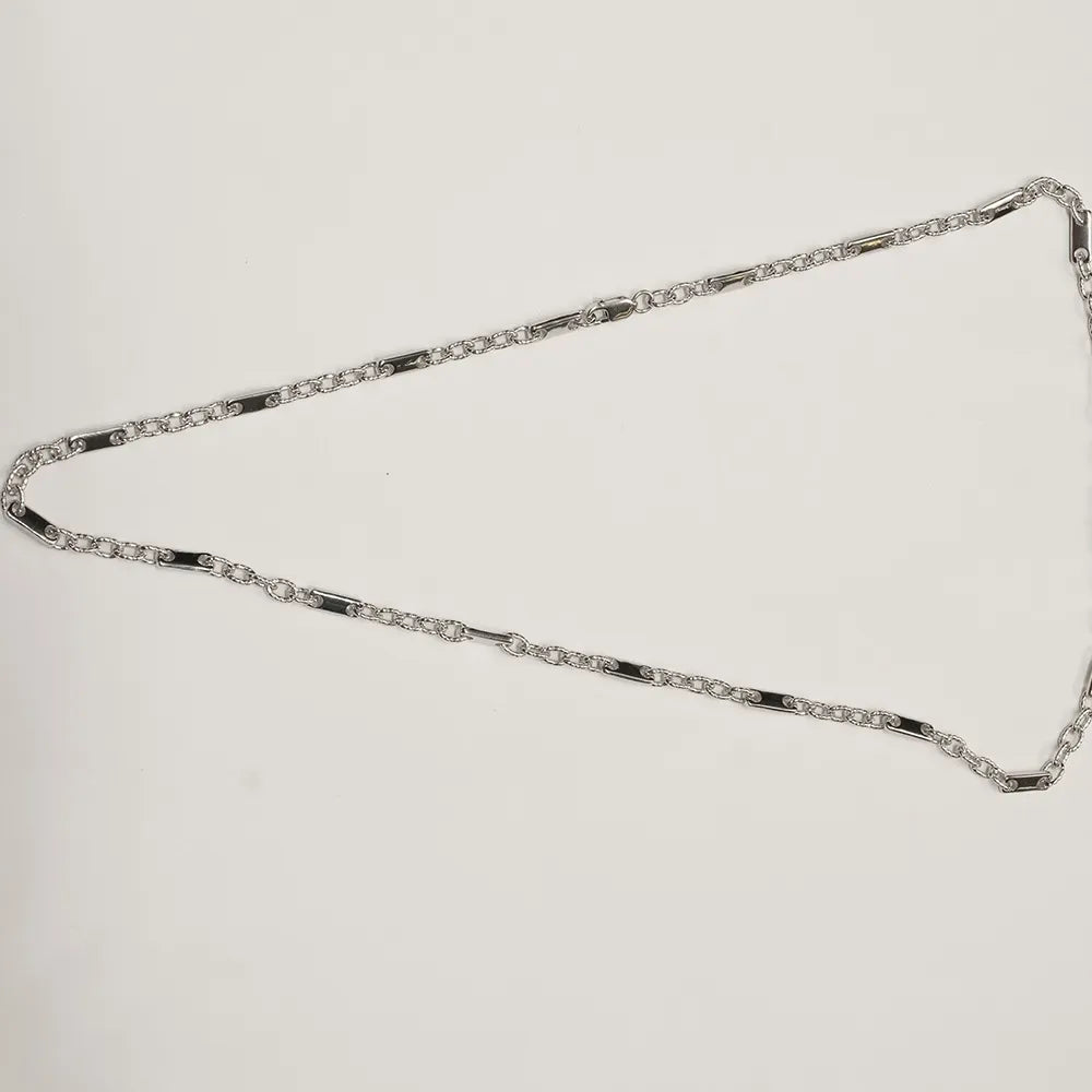 Silver Shine Men Silver-Plated Handcrafted Chain