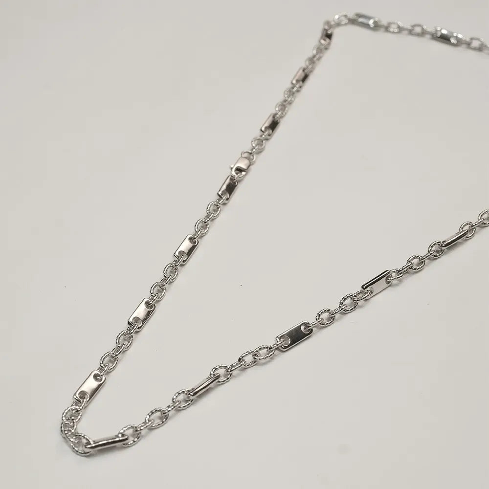 Solid silver chain with Lobster Clasp Closure