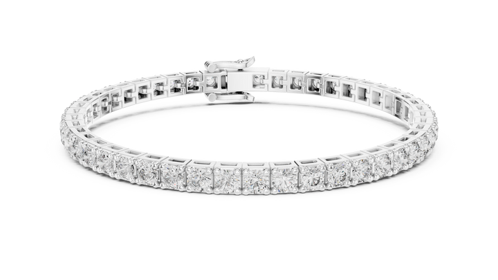 The Infinite Sparkle: Sterling Silver & Lab-Grown Diamond Bracelet