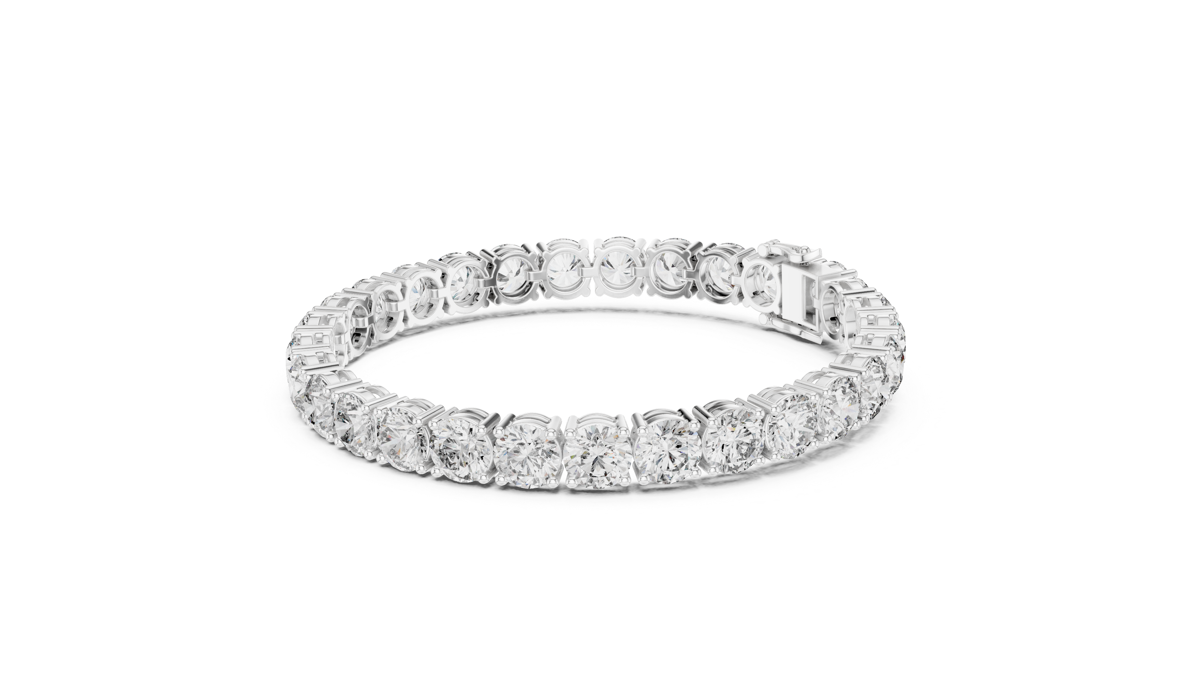 Elevate your everyday elegance with our stunning Lab-Grown Diamond Tennis Bracelet.