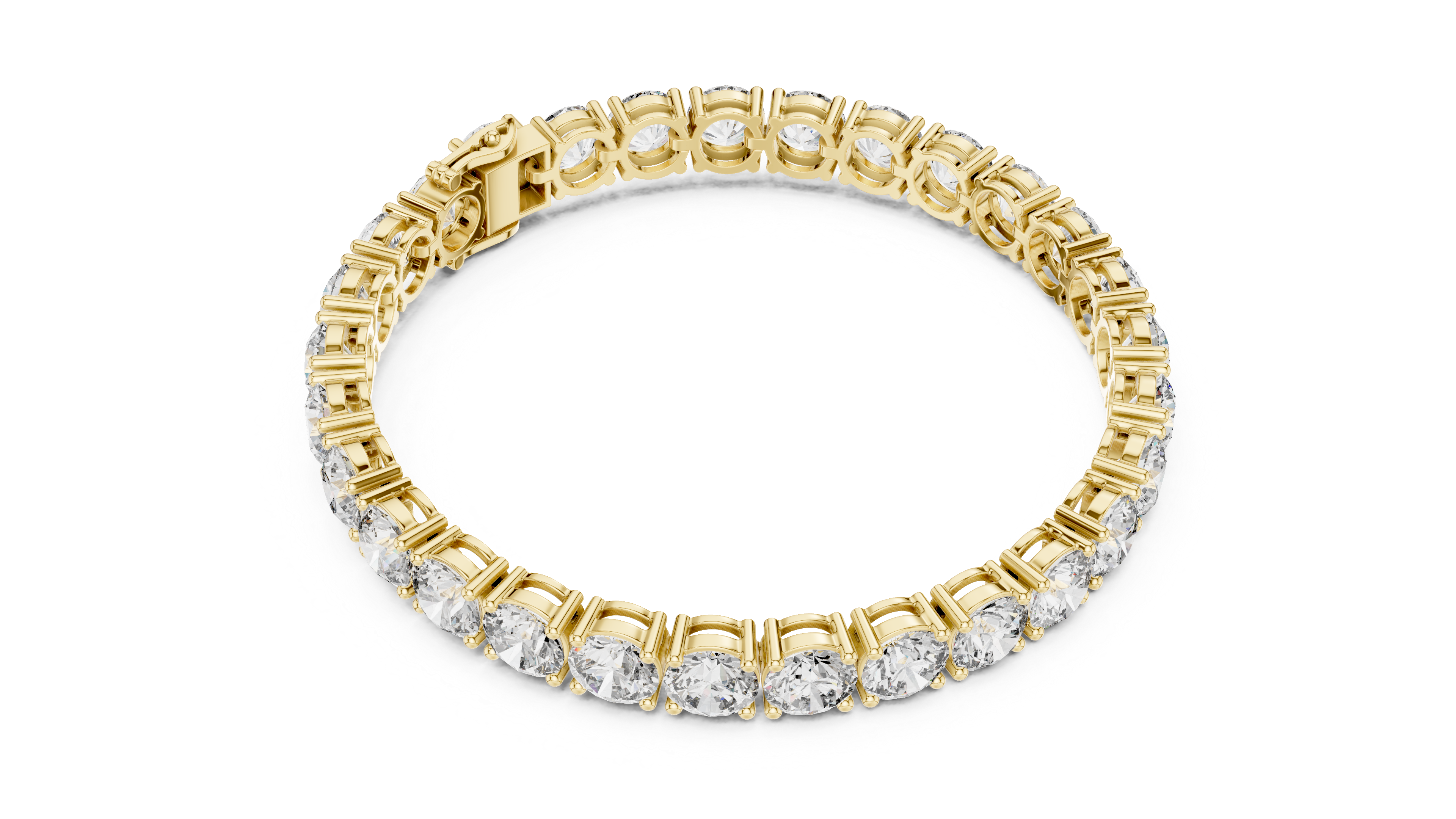 Elevate your everyday elegance with our stunning Lab-Grown Diamond Tennis Bracelet.