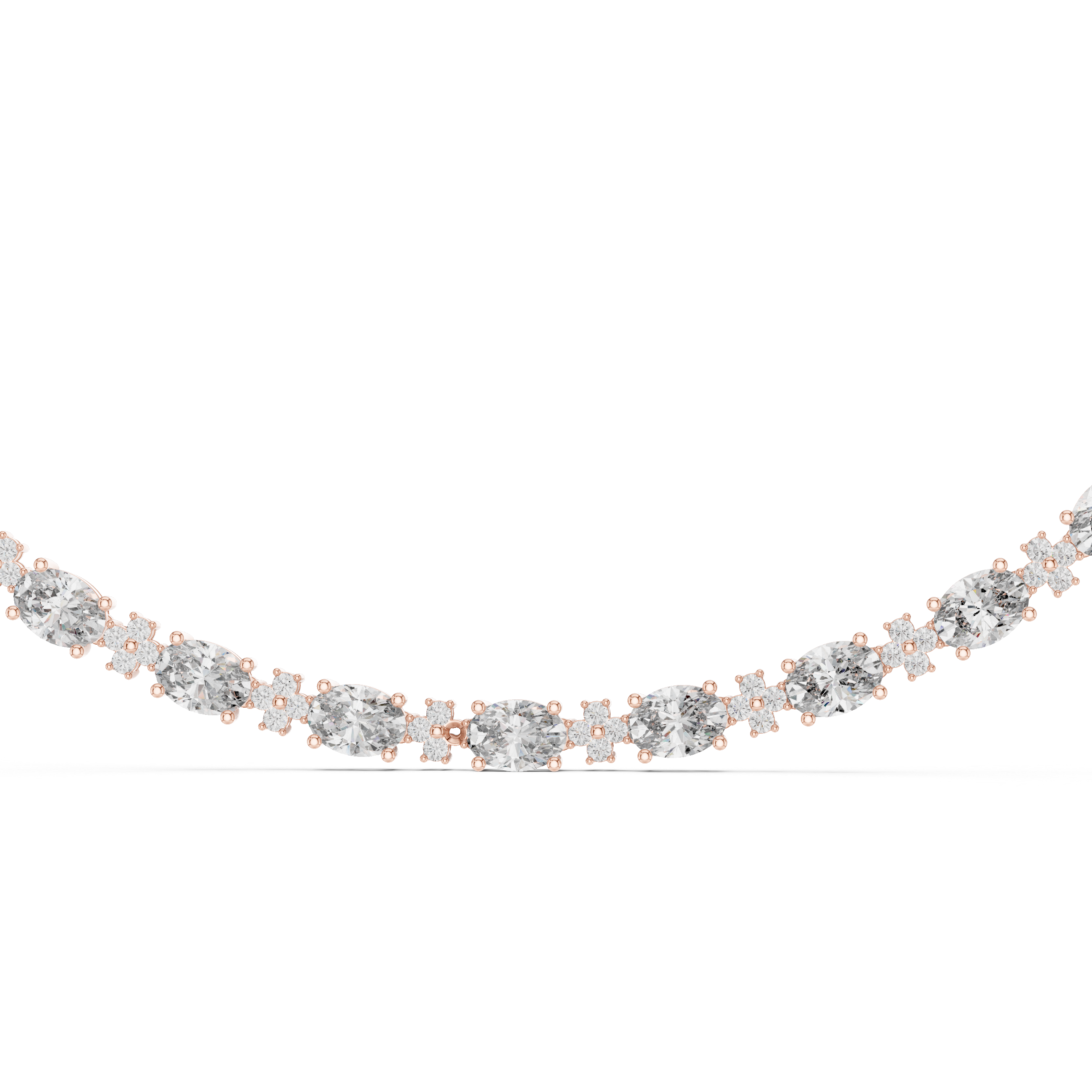 Classic Lab-Grown Diamond Elegant & Classic Tennis Necklace in Sterling Silver