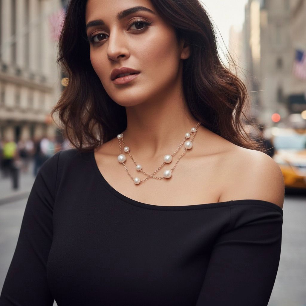 Moti Gold Nacklace & Bracelet