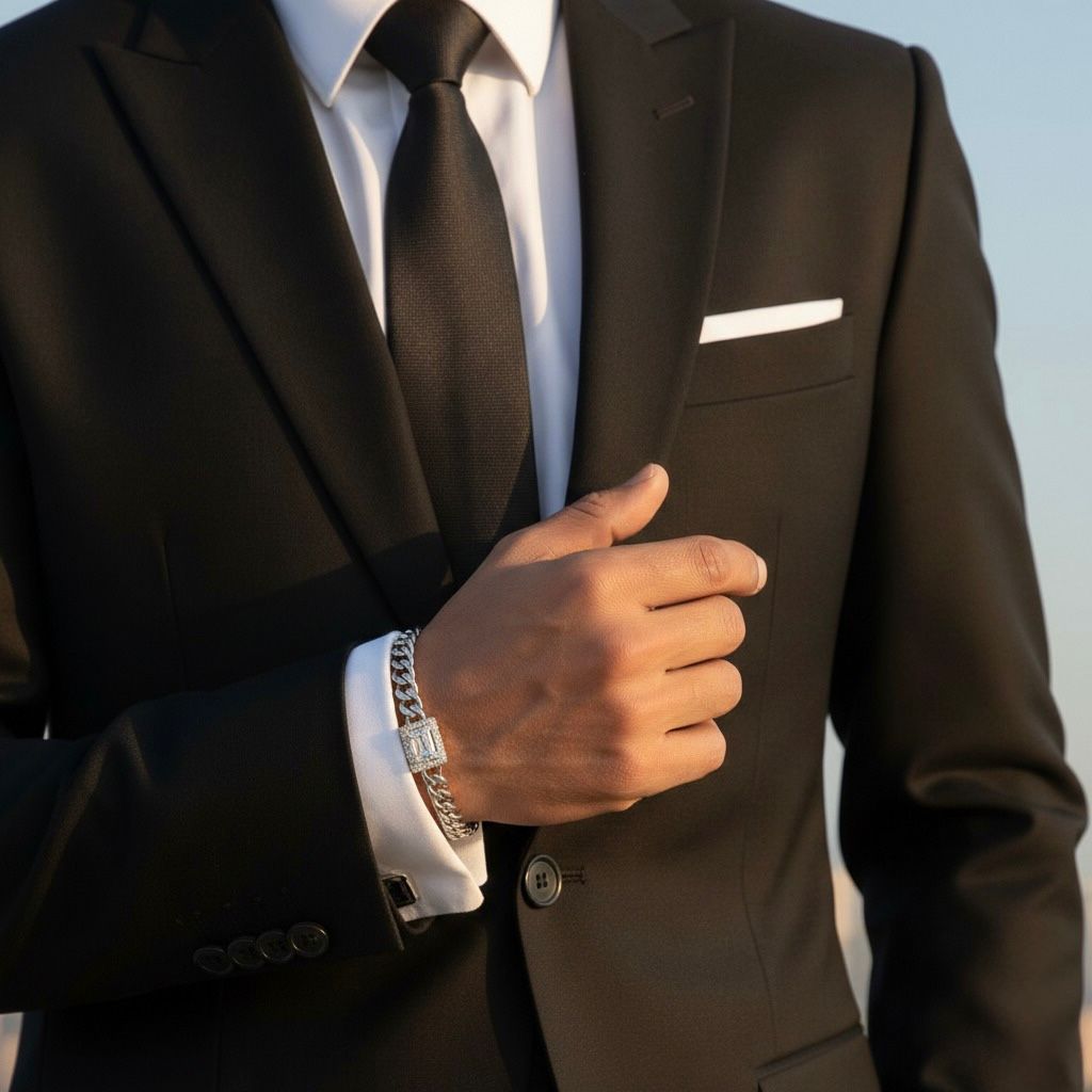 EMRALD & ROUND DIAMOND BRACELET